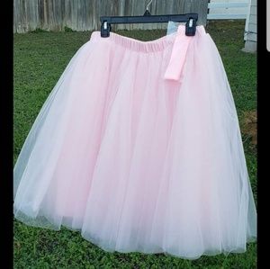 Pink Tulle Tutu Skirt